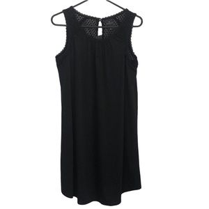 NEW NWT WORTHINGTON Black lace top sleeveless sheath dress size MEDIUM
